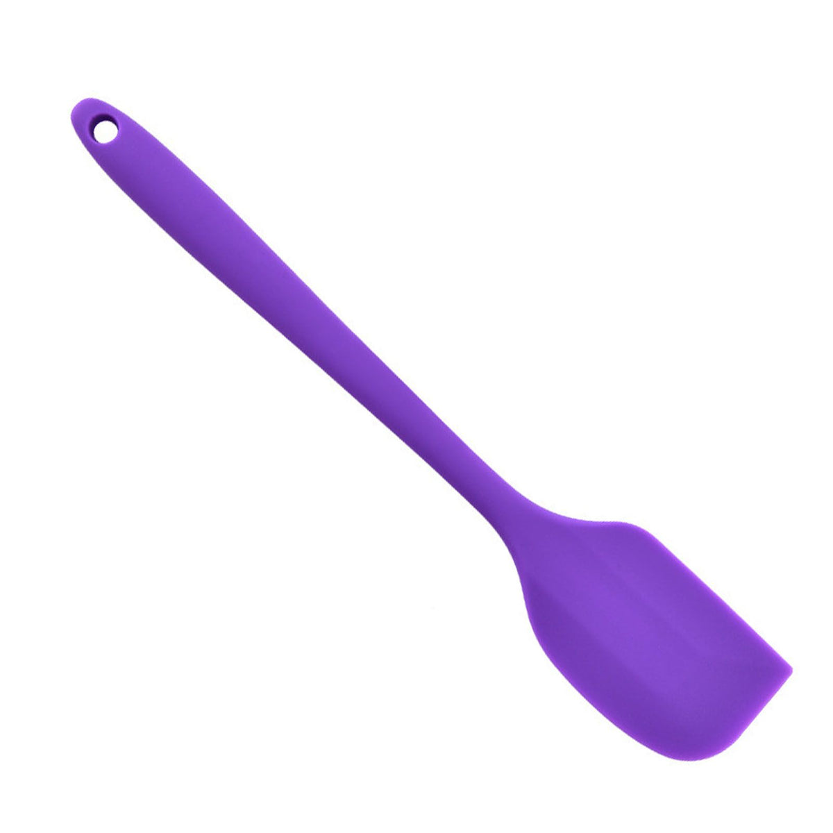 Silicone Spatula Food Grade High Heat Resistant Non Stick Spatula Kitchen Utensils Cookware for Cooking Baking Purple