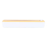 Reusable Cling Film Dispenser Magnetic Refillable Plastic Wrap Dispenser with Cutter Magnetic Stripe White Yellow