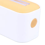 Reusable Cling Film Dispenser Magnetic Refillable Plastic Wrap Dispenser with Cutter Magnetic Stripe White Yellow - Extra Image