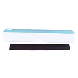 Reusable Cling Film Dispenser Magnetic Refillable Plastic Wrap Dispenser with Cutter Magnetic Stripe White Green