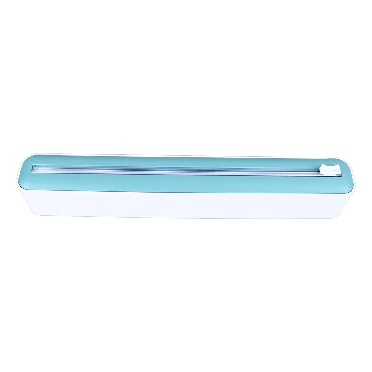 Reusable Cling Film Dispenser Magnetic Refillable Plastic Wrap Dispenser with Cutter Magnetic Stripe White Green