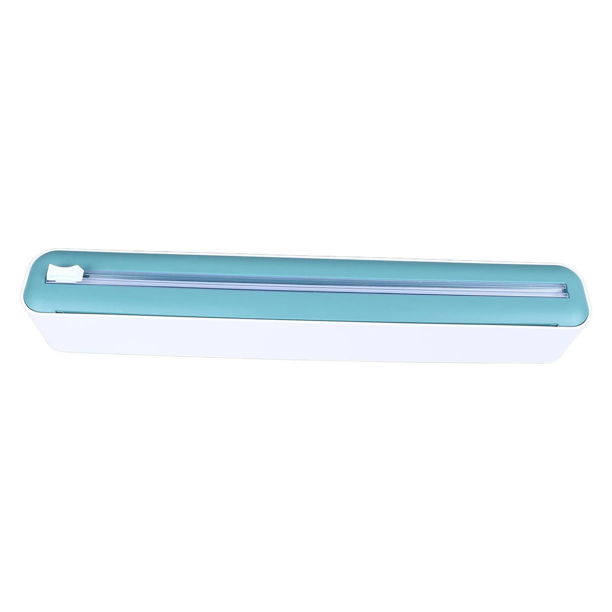 Reusable Cling Film Dispenser Magnetic Refillable Plastic Wrap Dispenser with Cutter Magnetic Stripe White Green