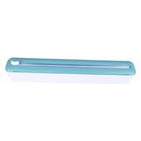 Reusable Cling Film Dispenser Magnetic Refillable Plastic Wrap Dispenser with Cutter Magnetic Stripe White Green