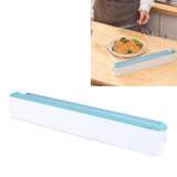 Reusable Cling Film Dispenser Magnetic Refillable Plastic Wrap Dispenser with Cutter Magnetic Stripe White Green - Extra Image