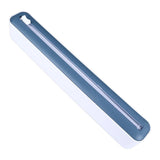 Reusable Cling Film Dispenser Magnetic Refillable Plastic Wrap Dispenser with Cutter Magnetic Stripe White Blue