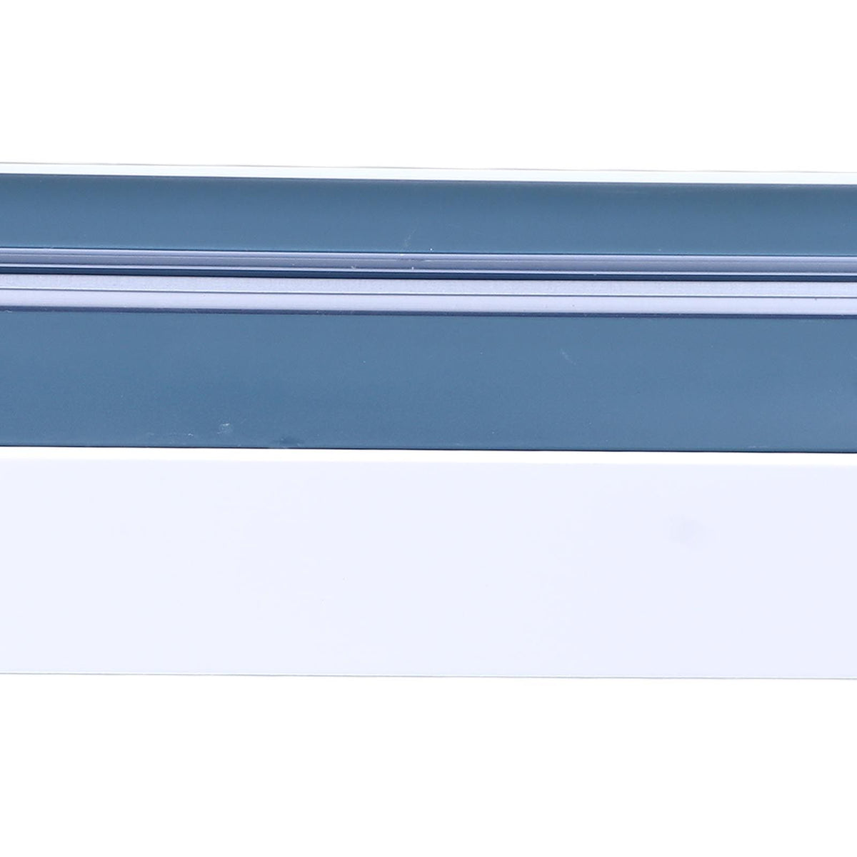 Reusable Cling Film Dispenser Magnetic Refillable Plastic Wrap Dispenser with Cutter Magnetic Stripe White Blue