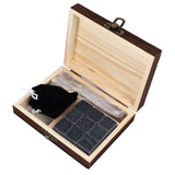 Whisky Stones Cube Shaped Granite Chilling Whiskey Rocks Set Recyclable Quick Drying Whisky Stones with Pine Box - Low Angle