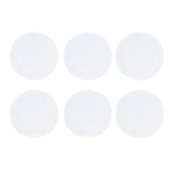 6PCS Round Placemat Woven White Table Mat Heat Insulation Easy to Clean Versatile Dining Accessory for Home Kitchen Decor
