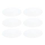 6PCS Round Placemat Woven White Table Mat Heat Insulation Easy to Clean Versatile Dining Accessory for Home Kitchen Decor - Side View