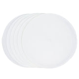 6PCS Round Placemat Woven White Table Mat Heat Insulation Easy to Clean Versatile Dining Accessory for Home Kitchen Decor