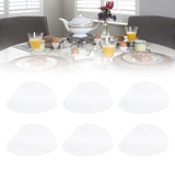 6PCS Round Placemat Woven White Table Mat Heat Insulation Easy to Clean Versatile Dining Accessory for Home Kitchen Decor - Extra Image