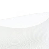 6PCS Round Placemat Woven White Table Mat Heat Insulation Easy to Clean Versatile Dining Accessory for Home Kitchen Decor