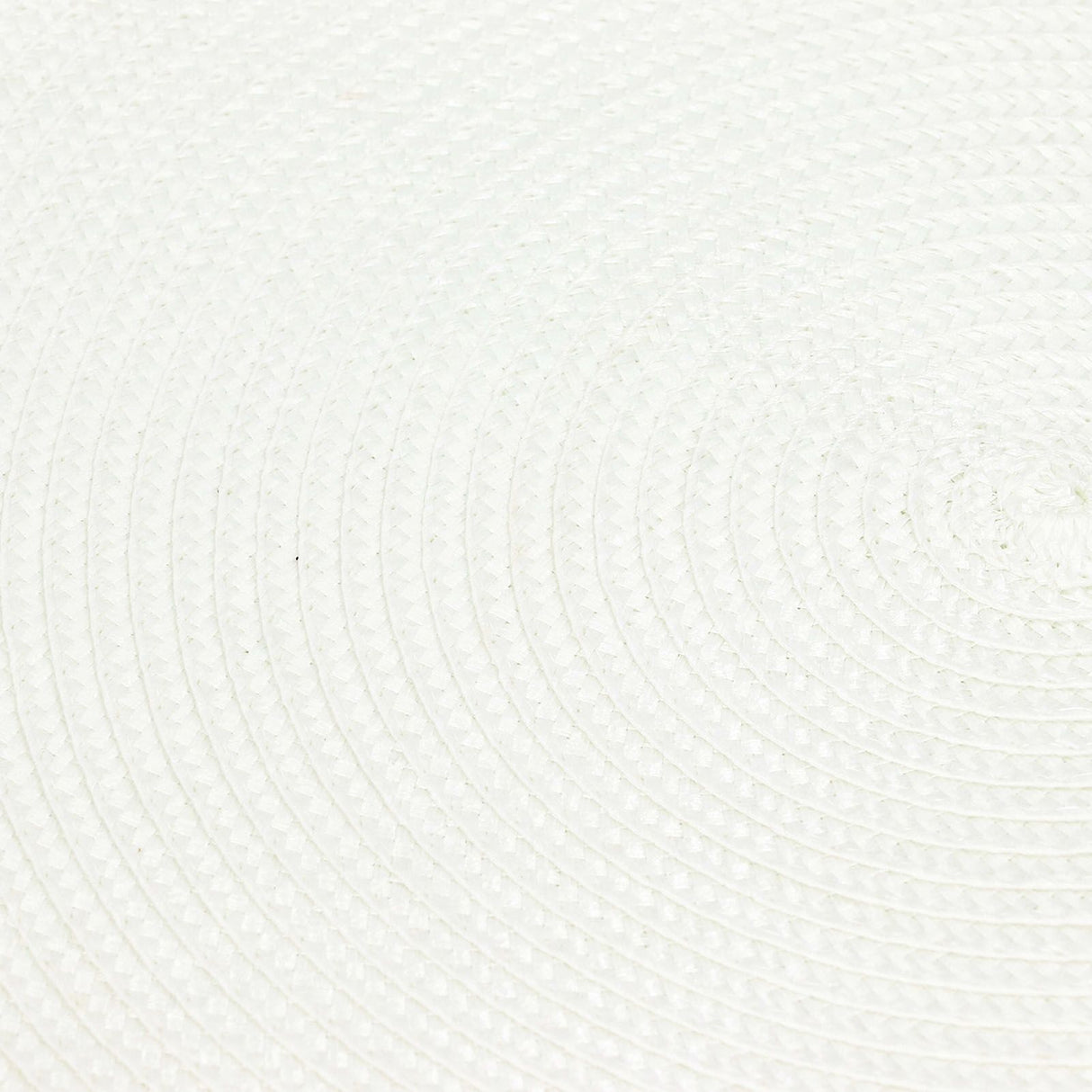6PCS Round Placemat Woven White Table Mat Heat Insulation Easy to Clean Versatile Dining Accessory for Home Kitchen Decor