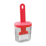 Integrated Silicone Oil Bottle Brush Olive Oil Dispenser Bottle with Silicone Brush for Cooking Baking Barbecue Pickling Pink