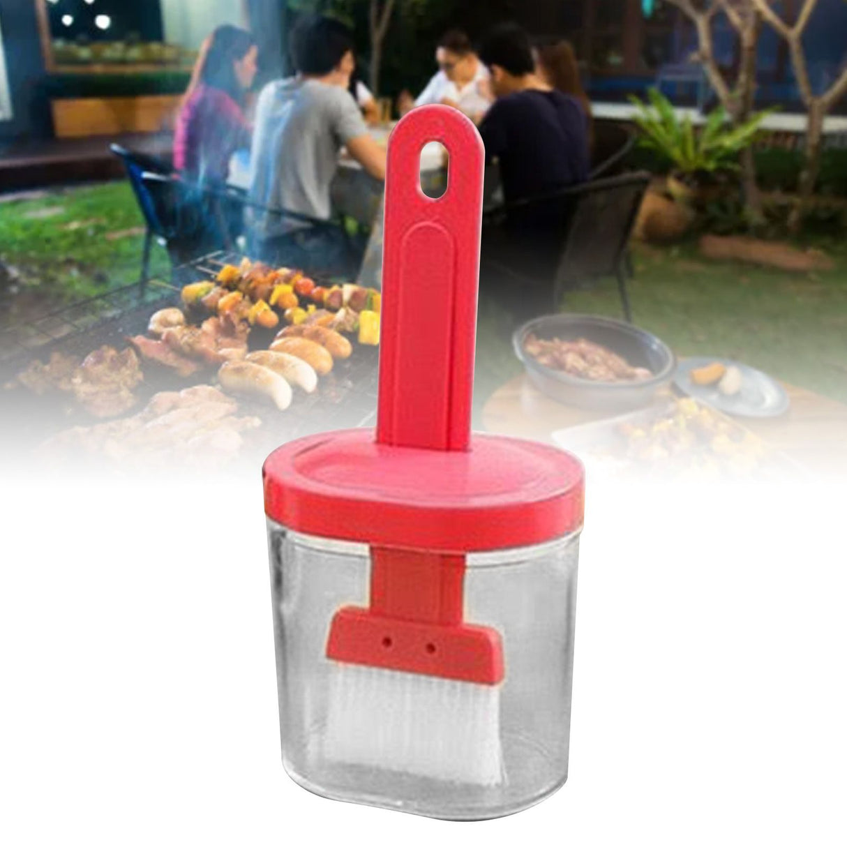 Integrated Silicone Oil Bottle Brush Olive Oil Dispenser Bottle with Silicone Brush for Cooking Baking Barbecue Pickling Pink