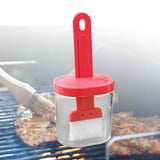 Integrated Silicone Oil Bottle Brush Olive Oil Dispenser Bottle with Silicone Brush for Cooking Baking Barbecue Pickling Pink - Extra Image