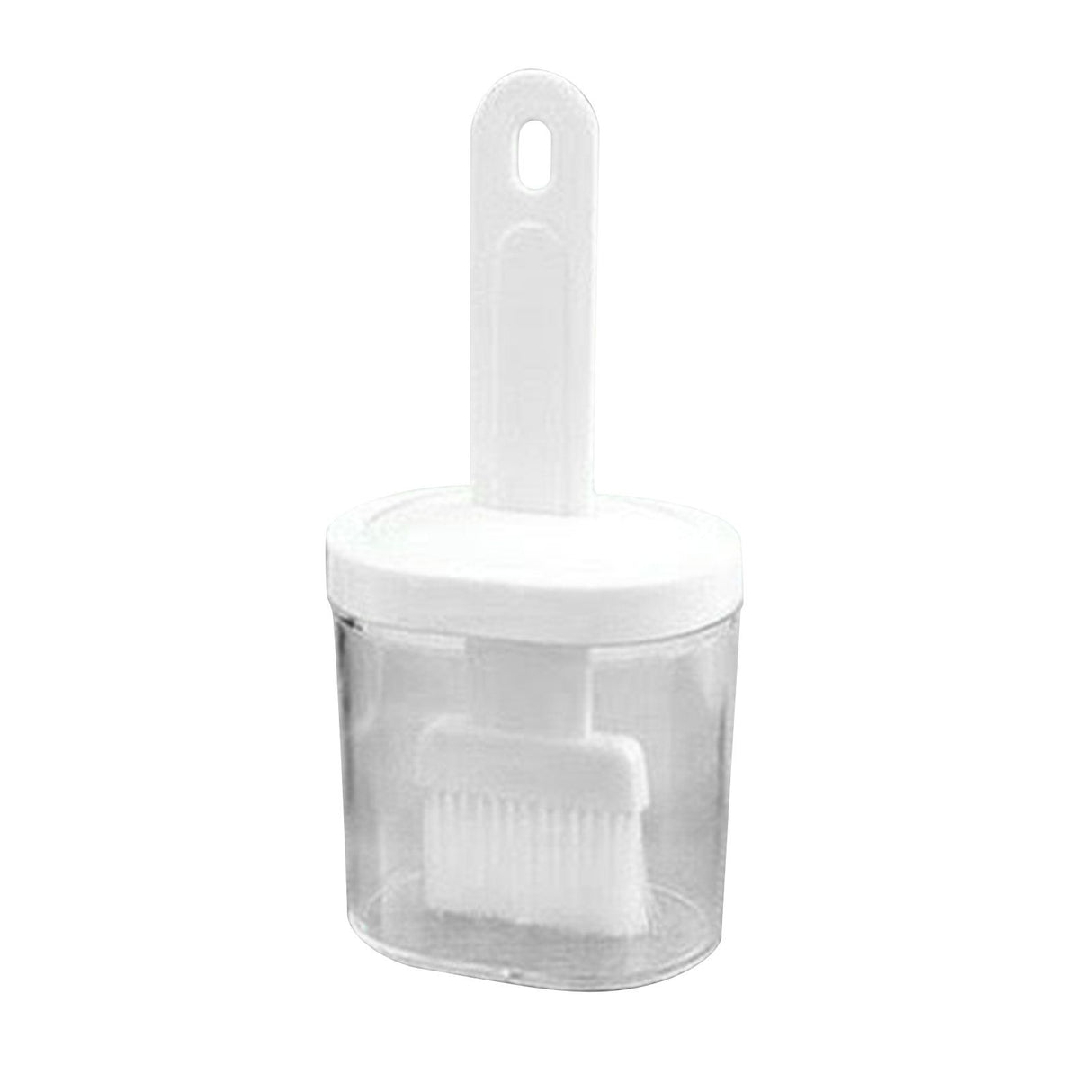 Integrated Silicone Oil Bottle Brush Olive Oil Dispenser Bottle with Silicone Brush for Cooking Baking Barbecue Pickling White