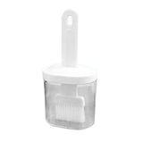 Integrated Silicone Oil Bottle Brush Olive Oil Dispenser Bottle with Silicone Brush for Cooking Baking Barbecue Pickling White