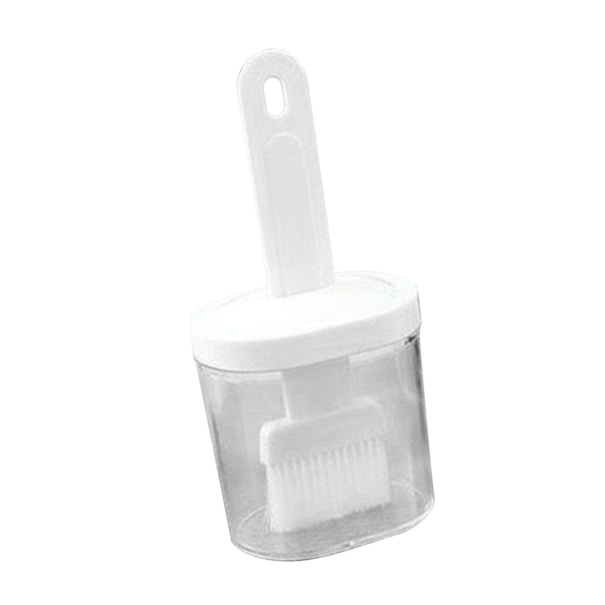 Integrated Silicone Oil Bottle Brush Olive Oil Dispenser Bottle with Silicone Brush for Cooking Baking Barbecue Pickling White