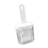 Integrated Silicone Oil Bottle Brush Olive Oil Dispenser Bottle with Silicone Brush for Cooking Baking Barbecue Pickling White - Side View