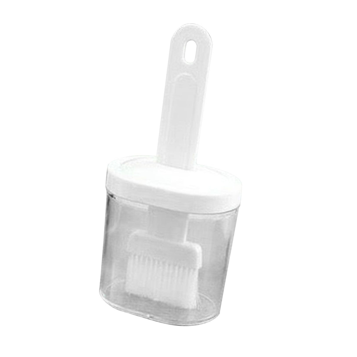 Integrated Silicone Oil Bottle Brush Olive Oil Dispenser Bottle with Silicone Brush for Cooking Baking Barbecue Pickling White