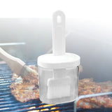 Integrated Silicone Oil Bottle Brush Olive Oil Dispenser Bottle with Silicone Brush for Cooking Baking Barbecue Pickling White - Extra Image