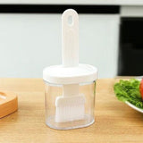 Integrated Silicone Oil Bottle Brush Olive Oil Dispenser Bottle with Silicone Brush for Cooking Baking Barbecue Pickling White - Extra Image