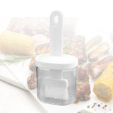Integrated Silicone Oil Bottle Brush Olive Oil Dispenser Bottle with Silicone Brush for Cooking Baking Barbecue Pickling White - Extra Image