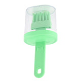 Integrated Silicone Oil Bottle Brush Olive Oil Dispenser Bottle with Silicone Brush for Cooking Baking Barbecue Pickling Green