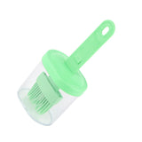 Integrated Silicone Oil Bottle Brush Olive Oil Dispenser Bottle with Silicone Brush for Cooking Baking Barbecue Pickling Green - Extra Image
