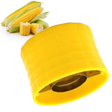 Corn Peeler 304 Stainless Steel Cob Stripper Corn Kernels Remove Tool for Home Kitchen Yellow - 45-Degree Angle