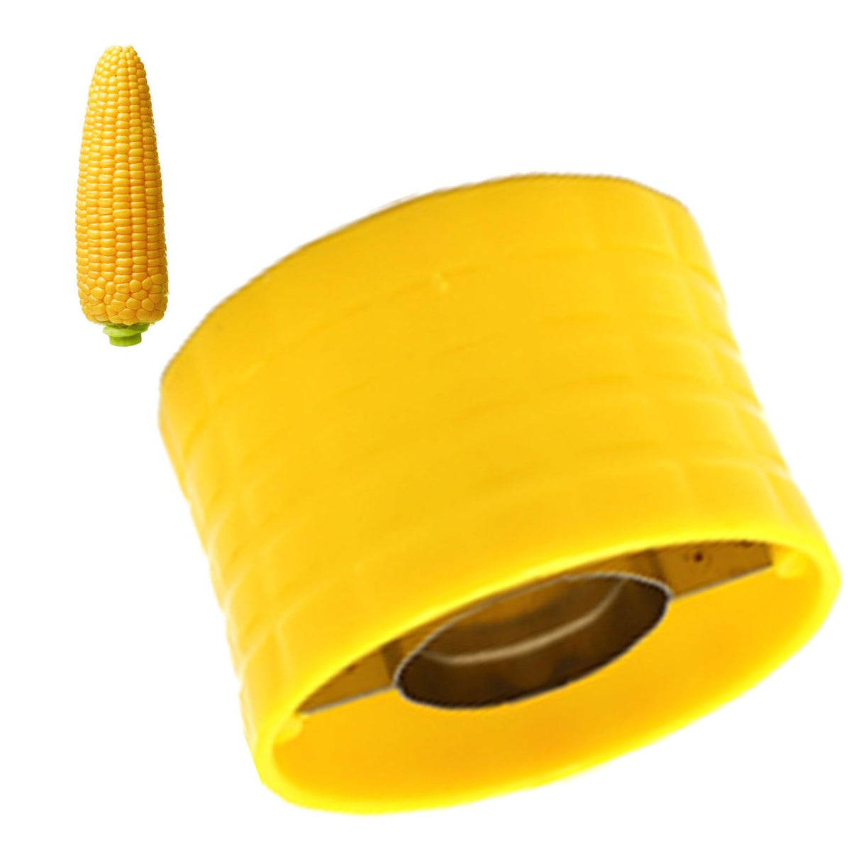 Corn Peeler 304 Stainless Steel Cob Stripper Corn Kernels Remove Tool for Home Kitchen Yellow