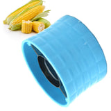 Corn Peeler 304 Stainless Steel Cob Stripper Corn Kernels Remove Tool for Home Kitchen Lake Blue - 45-Degree Angle