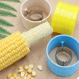 Corn Peeler 304 Stainless Steel Cob Stripper Corn Kernels Remove Tool for Home Kitchen Lake Blue