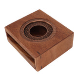 Candle Tea Warmer Japanese Style Walnut Teapot Warmer Home Universal Tea Warmer Stove - Top-Down View