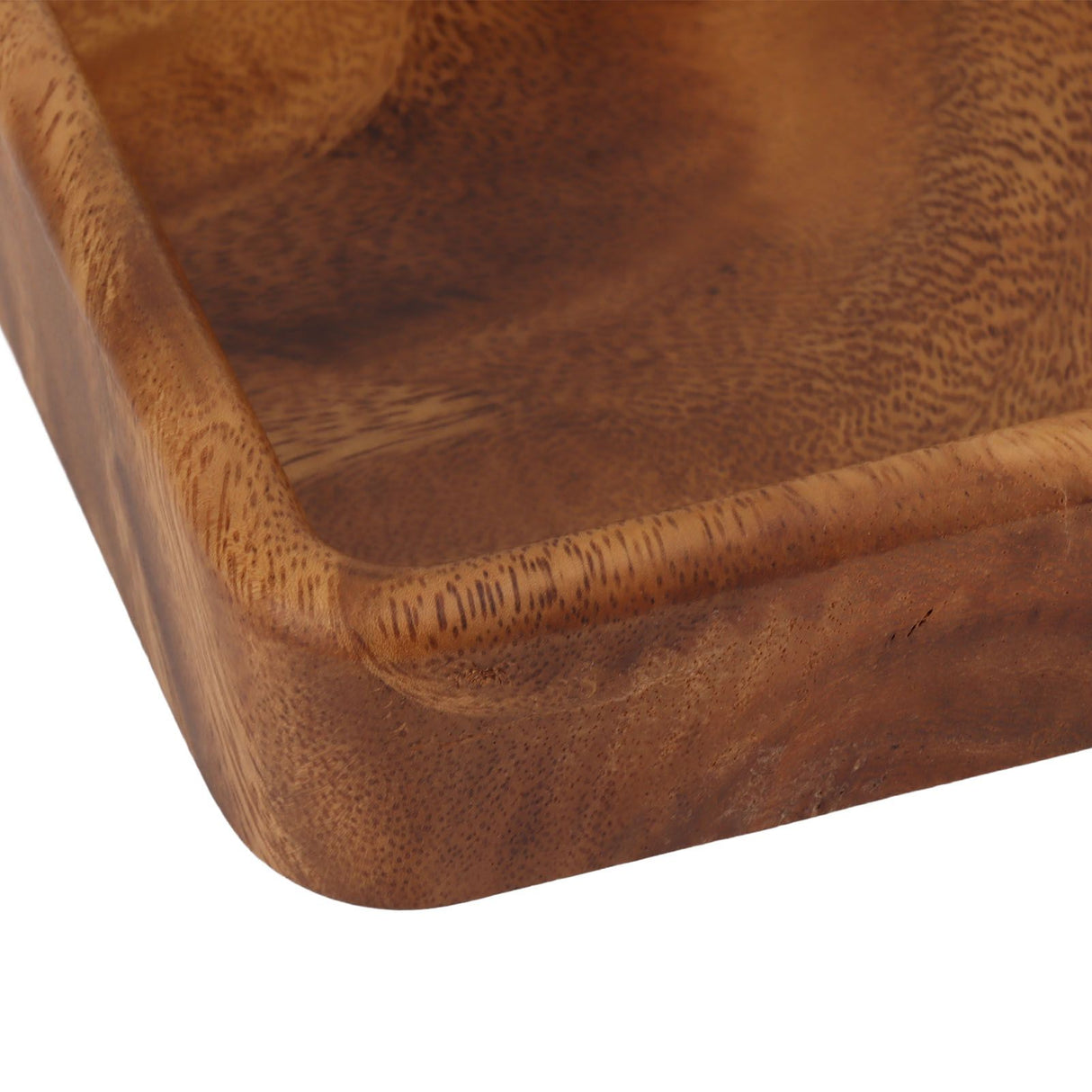 Walnut Fruit Plate Smooth Textured Elegant Wood Serving Tray for Snack Fruit Nut Kitchen Utensils Square 15x15cm