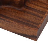 Walnut Fruit Plate Smooth Textured Elegant Wood Serving Tray for Snack Fruit Nut Kitchen Utensils Heart 14.5x14.5cm
