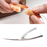 Shrimp Deveiner Tool Efficient Easy To Use Comfortable Grip Stainless Steel Shrimp Peeler for Seafood - 45-Degree Angle