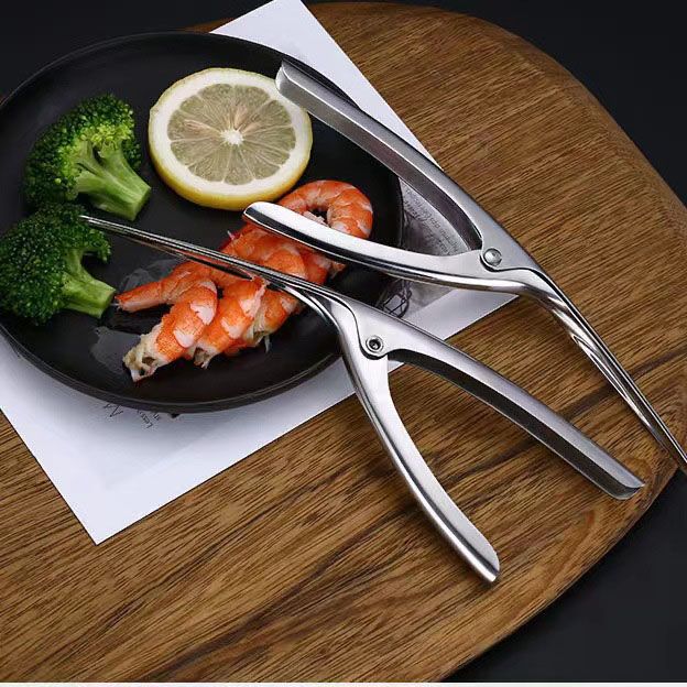 Shrimp Deveiner Tool Efficient Easy To Use Comfortable Grip Stainless Steel Shrimp Peeler for Seafood