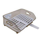 Dish Drying Rack Multifunctional PP Space Saving Clean Hygienic Dish Drainer for Kitchen Sink