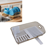Dish Drying Rack Multifunctional PP Space Saving Clean Hygienic Dish Drainer for Kitchen Sink