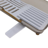 Dish Drying Rack Multifunctional PP Space Saving Clean Hygienic Dish Drainer for Kitchen Sink - Extra Image