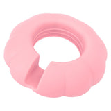 5 Grid Silicone Divided Serving Tray Snack Divider Divided Container Round Serving Platter for 40oz Cup Pink