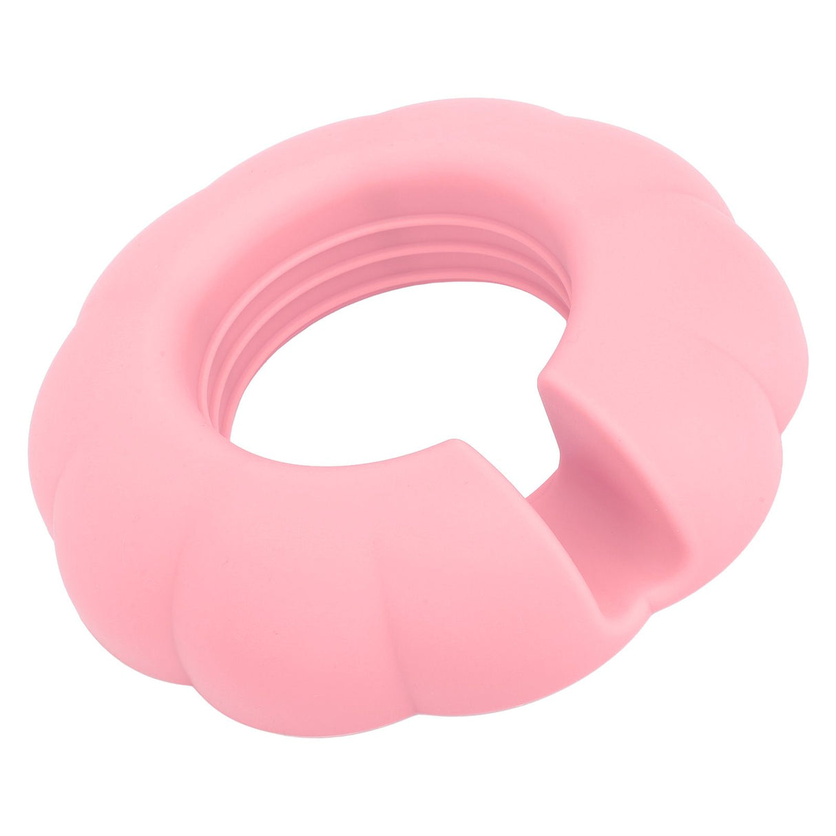 5 Grid Silicone Divided Serving Tray Snack Divider Divided Container Round Serving Platter for 40oz Cup Pink