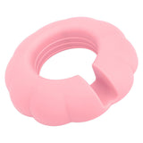5 Grid Silicone Divided Serving Tray Snack Divider Divided Container Round Serving Platter for 40oz Cup Pink