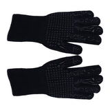 BBQ Gloves Fireproof Heat Resistant Prevent Slip Grilling Gloves for Microwave Oven Barbecue Baking Black