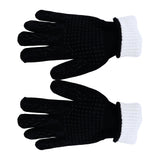 BBQ Gloves Fireproof Heat Resistant Prevent Slip Grilling Gloves for Microwave Oven Barbecue Baking Black