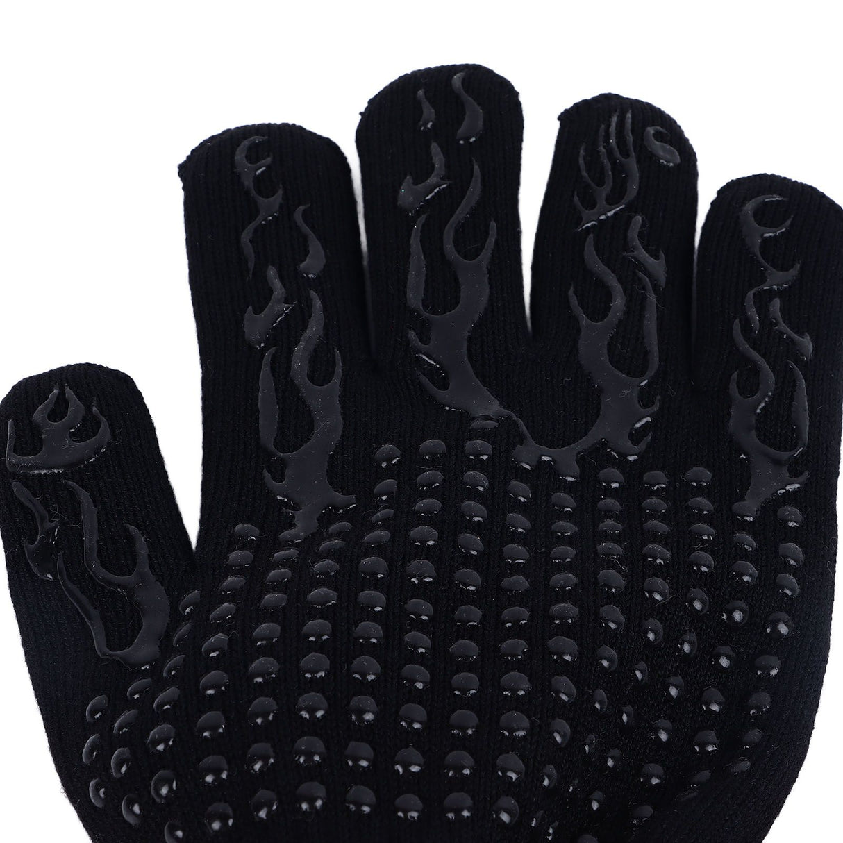 BBQ Gloves Fireproof Heat Resistant Prevent Slip Grilling Gloves for Microwave Oven Barbecue Baking Black