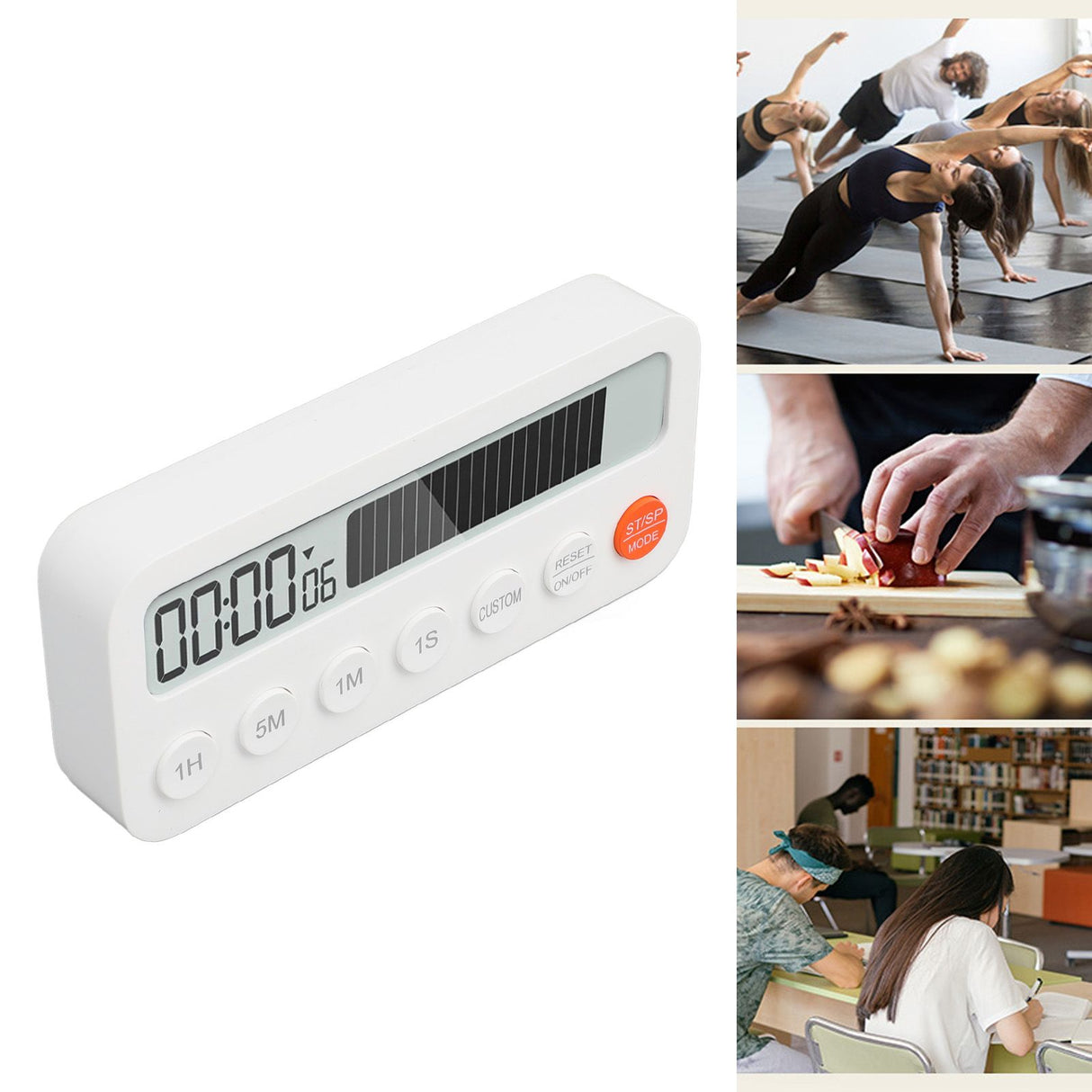 Digital Countdown Kitchen Timer Volume Adjustable Magnetic Cooking Timer for Classroom Office