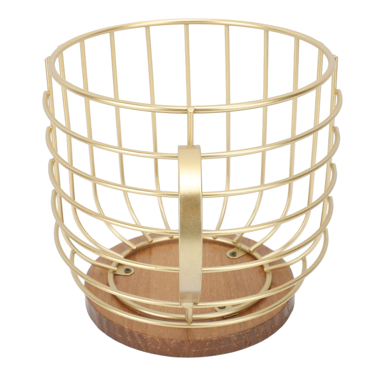 Mug Shape Coffee Pod Holder Coffee Capsule Storage Basket for Counter Coffee Bar Tabletop Kitchen Living Room Wordless Gold